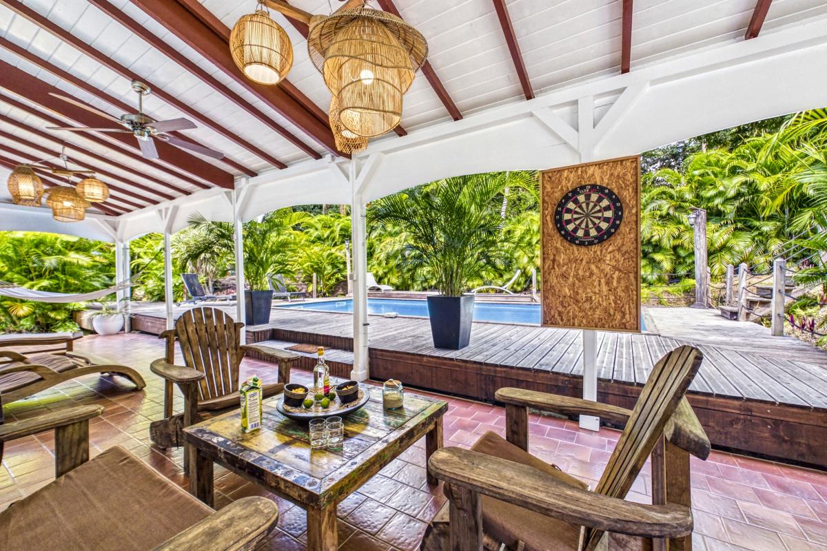 13.Location villa piscine Grande Anse 200m Deshaies Guadeloupe
